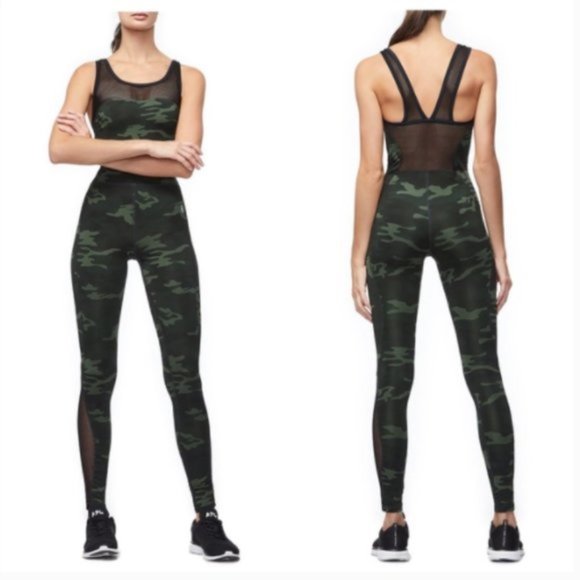 Good American Pants - Good American The Curve Scuplt Jumpsuit in Camo